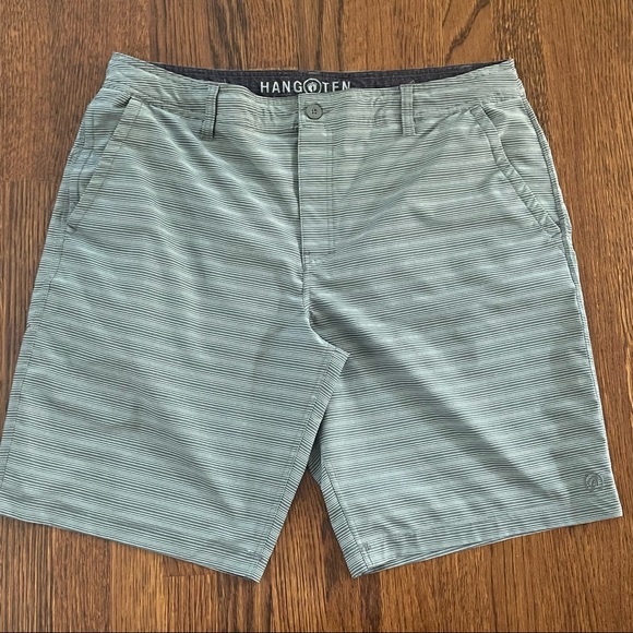 Hang Ten Mens Gray Board Shorts Size 38 - Picture 1 of 9
